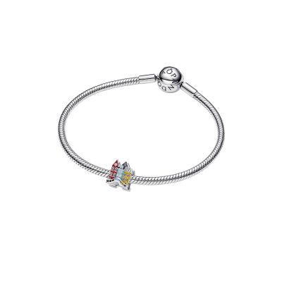 Pandora Charm Bunte Häuser Emaille Zirkonia Sterling-Silber 794934C01