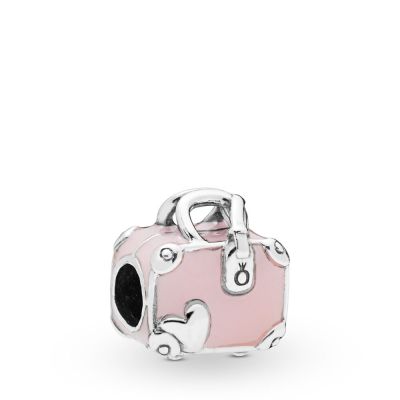 Pandora 798063EN124 Charm Pink Travel Bag Sterling-Silber