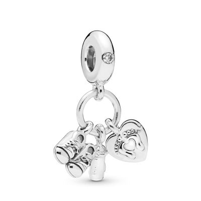 Pandora 798106CZ Charm-Anhänger My Little Baby Sterling-Silber