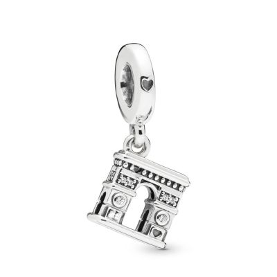 Pandora 798127CZ Charm-Anhänger Arc de Triomphe Paris Sterling-Silber