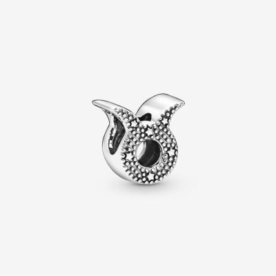 Pandora 798418C01 Charm Damen Funkelnder Stier Sterling-Silber