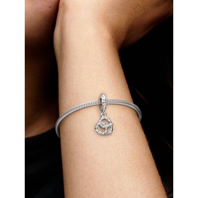 Pandora 799393C00 Charm-Anhänger Damen Brezel Sterling-Silber