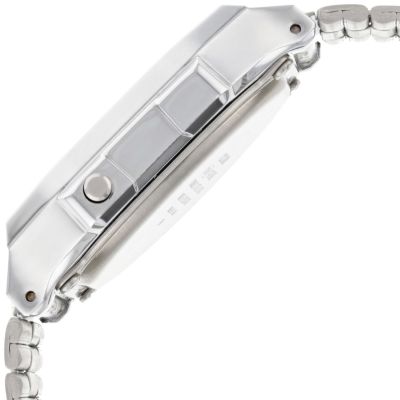 Casio A168WEM-1EF Unisex-Uhr Vintage Iconic Quarz Edelstahl-Armband