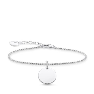 Thomas Sabo A1960-001-21 Armband Damen Gravurplatte Rund Silber 19 cm
