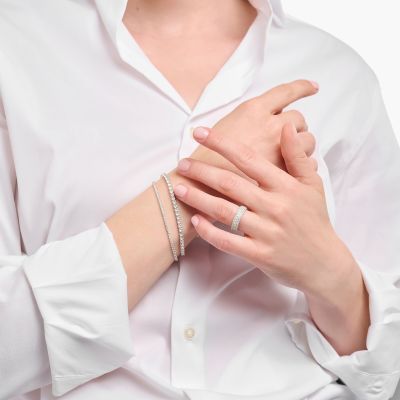 Thomas Sabo Tennisarmband Weiße Zirkonia Sterlingsilber A2167-051-14-L19V