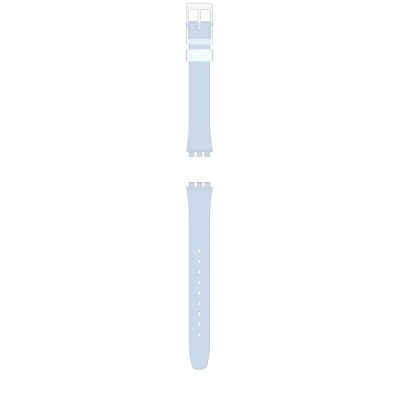 Swatch Uhren-Armband Lady Light Blue Silikon-Band ALK396