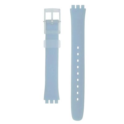 Swatch Uhren-Armband Lady Light Blue Silikon-Band ALK396