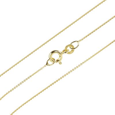 Karat 1.0440 Halskette Collier Damen 1,2 mm Ankerkette Geschliffen 333er Gelbgold 