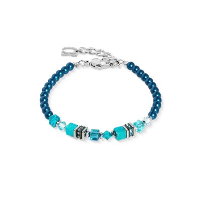 Coeur de Lion Armband Damen Princess Teal Glow Silber-Ton 2103/30-0624