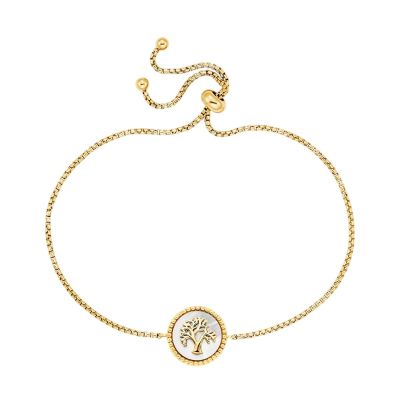 Engelsrufer Armband Damen Lebensbaum Silber Vergoldet ERB-LILTREE-PE-G
