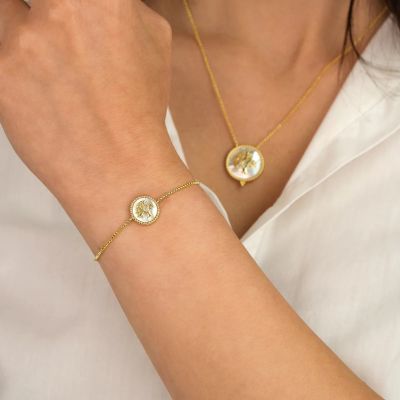 Engelsrufer Armband Damen Lebensbaum Silber Vergoldet ERB-LILTREE-PE-G