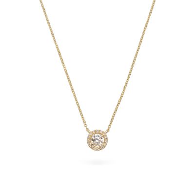 Diara Halskette Damen Lab Grown Diamant 0,35 ct 585er Gelbgold DS3044G