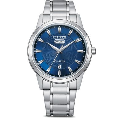 Citizen AW0100-86LE Herren-Uhr Eco-Drive Elegant Analog Quarz mit Edelstahl-Band