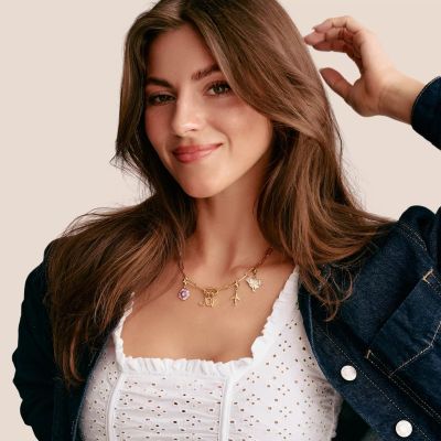 Thomas Sabo Charm-Anhänger Buchstabe D Connect Vergoldet CC1210-413-39