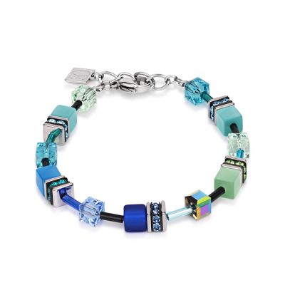 Coeur De Lion 2838/30-0705 Armband GeoCUBE® Blau-Grün