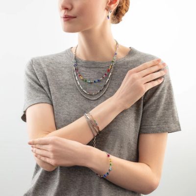 Coeur de Lion Halskette Damen Twisted Layers Edelstahl 0801/10-1700