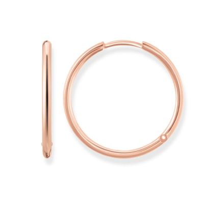 Thomas Sabo CR610-415-12 Creolen Damen Gross Sterling-Silber Rosé Vergoldet