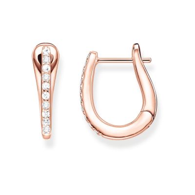 Thomas Sabo CR629-416-14 Ohrringe Creolen Classic Rosé-Ton Silber