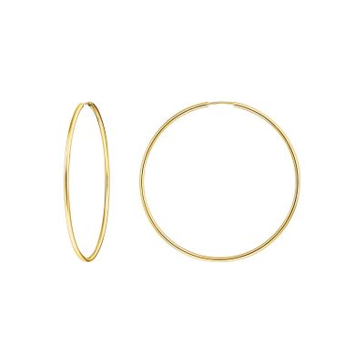 Thomas Sabo Creolen Ohrringe Damen Groß Vergoldet 6 cm CR729-413-39