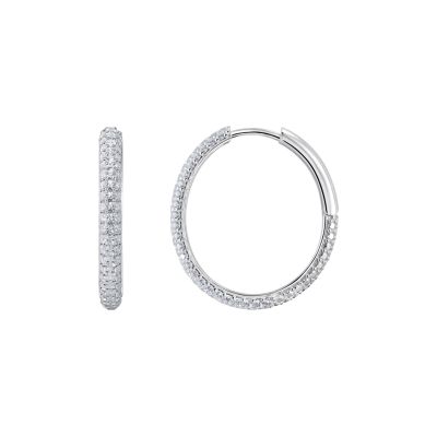 Thomas Sabo Creolen Damen mit Weißem Zirkonia-Pavé Silber CR732-051-14