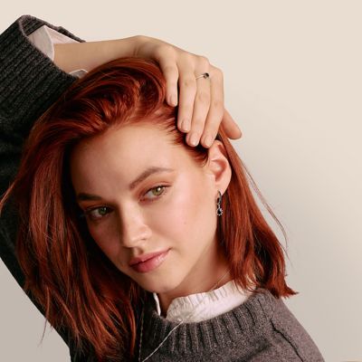 Thomas Sabo Creolen True Romance Schwarzer Zirkon Silber CR748-643-11