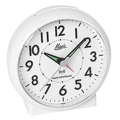 Atlanta Funkwecker Magic Weiss Licht Analog Quarz 03-1897-0M