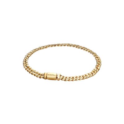 Pandora Cuban-Kettenarmband Damen 14 Karat Vergoldet 564367C00-18 cm