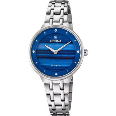 Festina Damen-Uhr Mademoiselle Analog Quarz Edelstahl-Band F20600/A