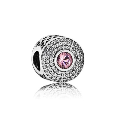 Pandora Charm Pavé-Herzens-Strahlenkranz Sterling-Silber 791763NBP 