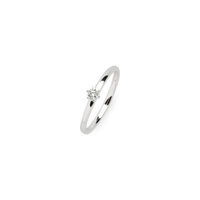 Diara Ring Lab Grown Diamant 0,1 ct 585er Weißgold DS2120W Gr. 54