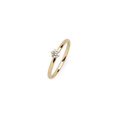 Diara Ring Lab Grown Diamant 0,2 ct 585er Gelbgold DS2121G Gr. 52