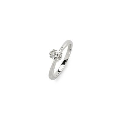 Diara Ring Lab Grown Diamant Oval 0,5 ct 585er Weißgold DS3071W Gr. 54