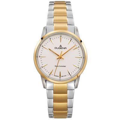 Dugena Damen-Uhr Momentum XS Funk Quarz Edelstahl-Band Goldton 4460853