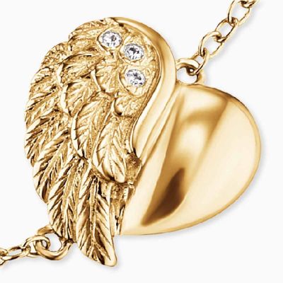 Engelsrufer ERB-LILHEARTWING-G Armband Herzflügel Gold Plated