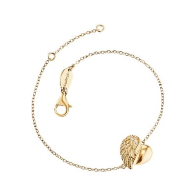 Engelsrufer ERB-LILHEARTWING-G Armband Herzflügel Gold Plated