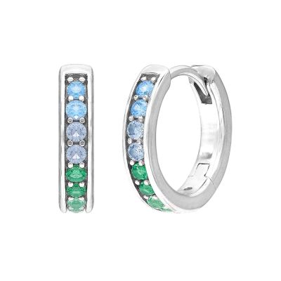 Engelsrufer Creolen Regenbogen Kalt Zirkonia Silber ERE-COOL-ZIM-CR-13