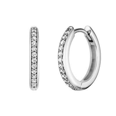 Engelsrufer Creolen Damen Lola Zirkonia Silber ERE-LOLA-ZI-CR-16