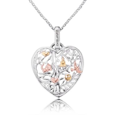 Engelsrufer ERN-HEARTTREE-TRICO Halskette Anhänger Damen Lebensbaum Herz Silber