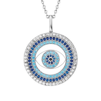 Engelsrufer Halskette-Anhänger Lucky Eye Zirkonia Silber ERN-EYE-ZIM