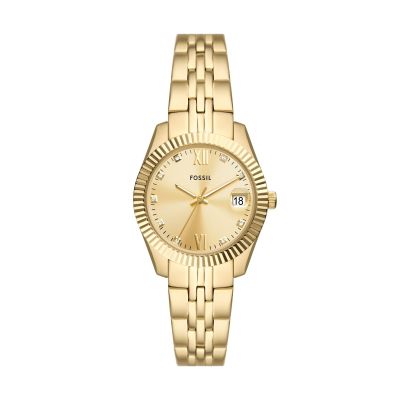 Fossil Damen-Uhr Petite Lexington Quarz Edelstahl-Armband ES5338