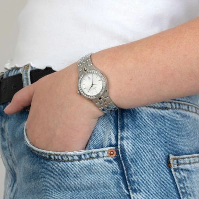 Festina Damen-Uhr Mademoiselle Analog Quarz Edelstahl-Armband F16867/1