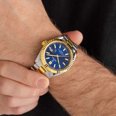 Festina Herren-Uhr Swiss Made Classic Quarz Edelstahl-Band F20085/B