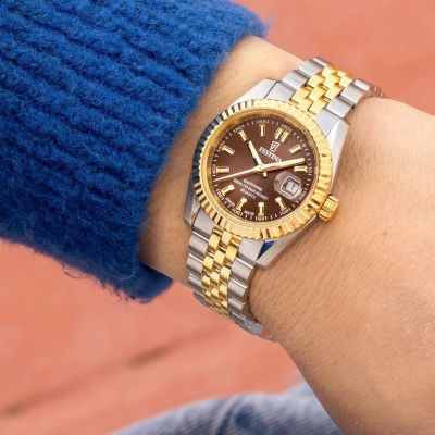 Festina Damen-Uhr Swiss Made Classic Quarz Edelstahl-Armband F20088/3