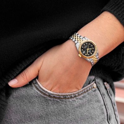 Festina Damen-Uhr Swiss Made Classic Quarz Edelstahl-Armband F20088/5