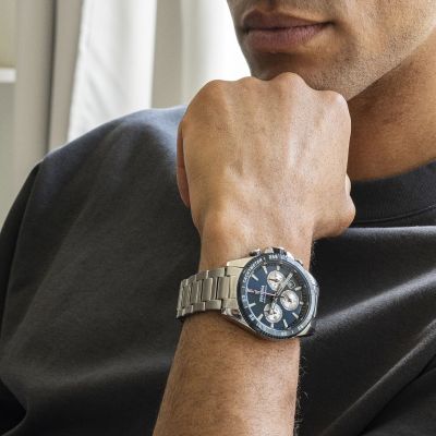 Festina Herren-Uhr Timeless Chrono Quarz Edelstahl-Armband  F20560/2