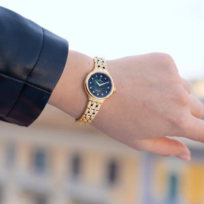 Festina Damen-Uhr Mademoiselle Quarz Edelstahl-Band Gold-Ton F20745/4