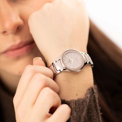 Festina Damen-Uhr Keramik Rosé Analog Quarz Edelstahl-Armband F20752/2