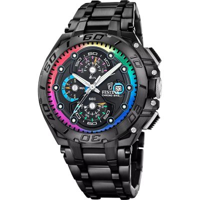 Festina Herren-Uhr Chrono Bike Limited Edition Edelstahl-Band F20761/1
