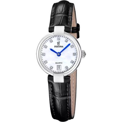 Festina Damen-Uhr Mademoiselle Analog Quarz Leder-Armband F20782/1