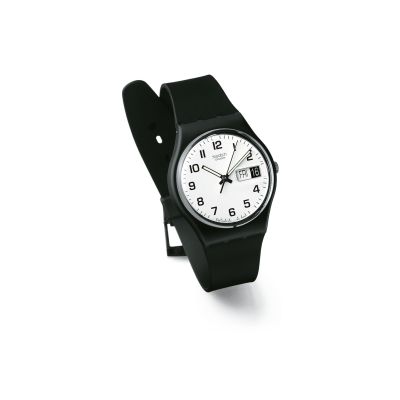 Swatch GB743 Armband-Uhr Once Again Analog Quarz mit Silikon-Band